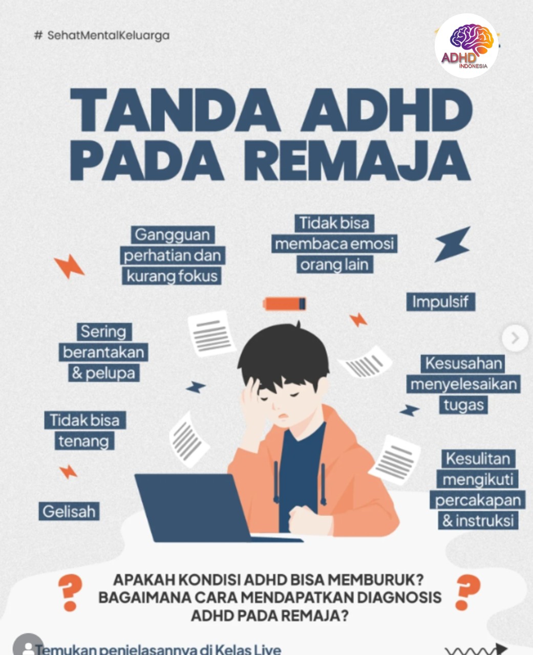 Screening ADHD Non-Diagnostik: Edukasi Awal bagi Orang Tua di Kabupaten Sidenreng Rappang